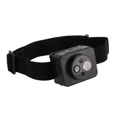 Acouto LED Headlamp Camera ABS 1080P 45 Deg Adjustment Handsfree Cycling Video Recorder for Running Action Cameras Accessories