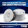 DS18 NXL-T1 Marine 1 VC Waterproof Aluminum Bullet Tweeter 240W Max, 4 Ohms, Built in Crossover - Great for Boats, Motorsports, Motorcycle ATV UTV (2 Water Resistant Speakers) (Renewed) view 3