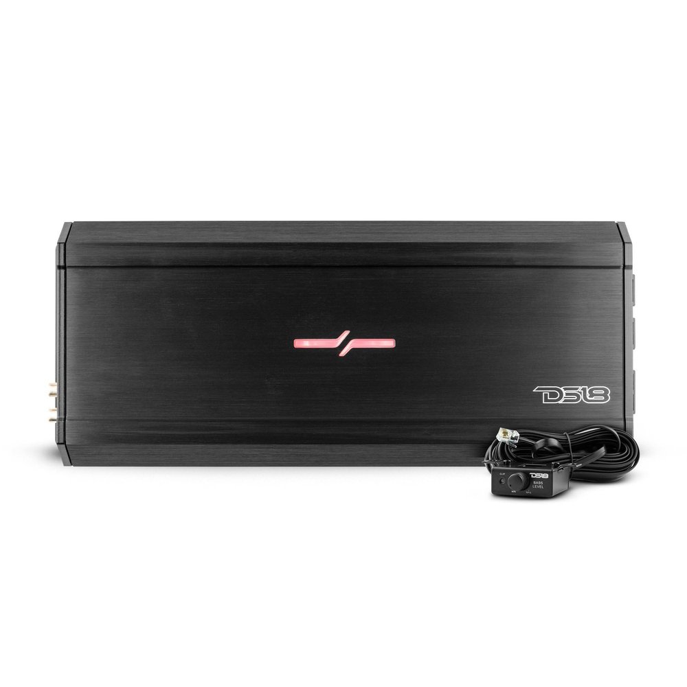 DS18 ZXI.1XXL Car Audio Bass Amplifier - Class D, Monoblock, 1 Channel, 6000 Watts Max, Adjustable Crossover, BASS Knob Included  Compact Size for Easy Installation on Many Applications (Renewed)