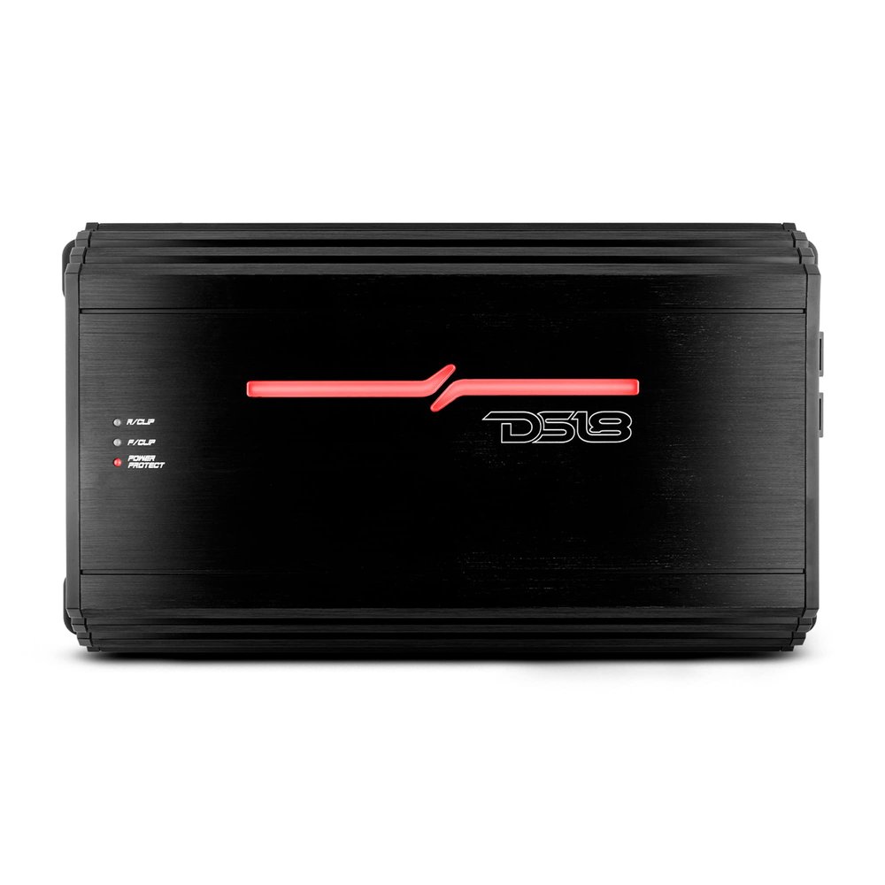 DS18 ZR1600.4D Car Amplifier Class D 4-Channel Stereo Full Range Amp 7200 Watts Peak Power - Adjustable Frequency High/Low pass setting (Renewed)