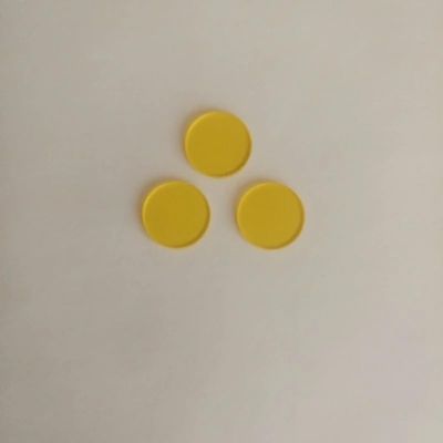 ZGYDNM 33.6x1mm 35X2mm 47x2mm Various Sizes 510nm Long wavelength Pass Filter Golden Yellow Optical Glass JB510 GG515 Optical(D47x 2mm)