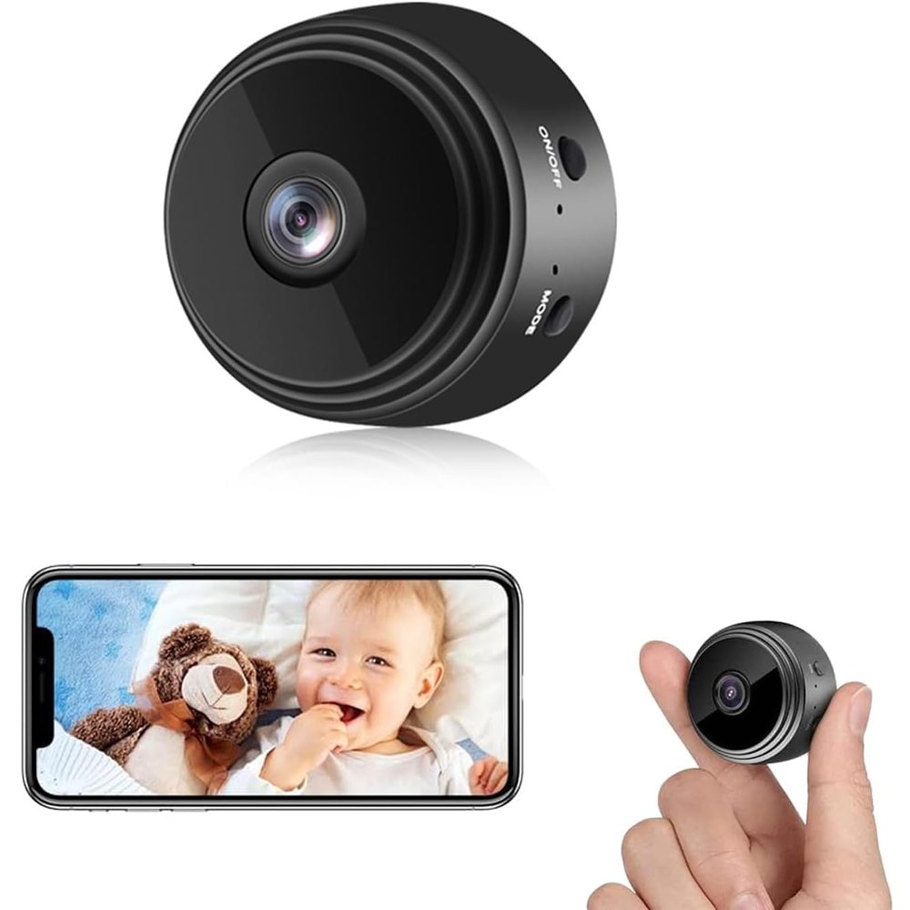 Hidden Camera Detecto, Mini Spy Camera, Hidden Secret Baby Monitor, 1080P WiFi Camera for Home Office Security, Car Cameras for Surveillance