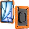 AHPSNGPV Heavy Duty Shockproof TPU Case Compatible with iPad Air 11inch 2024 Kids Case,360 Degree Rotating Handle Stand Bracket W Screen Protector+Shoulder Strap(Green) view 1