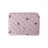 13-15.6 Inch Tablet Sleeve for iPad MacBook Air Pro Cute Bowknot Quilted Puffy Laptop Sleeves Protective Bag Padded Carrying Case Cover view 1