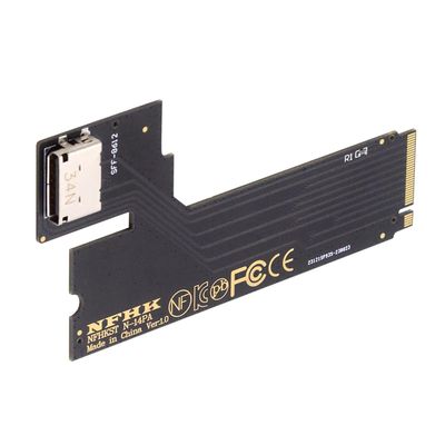 NFHK PCI-E 4.0 M.2 M-Key to Oculink SFF-8612 SFF-8611 Host Adapter for 2022 2023 ThinkBook 14+ External Graphics Card & SSD