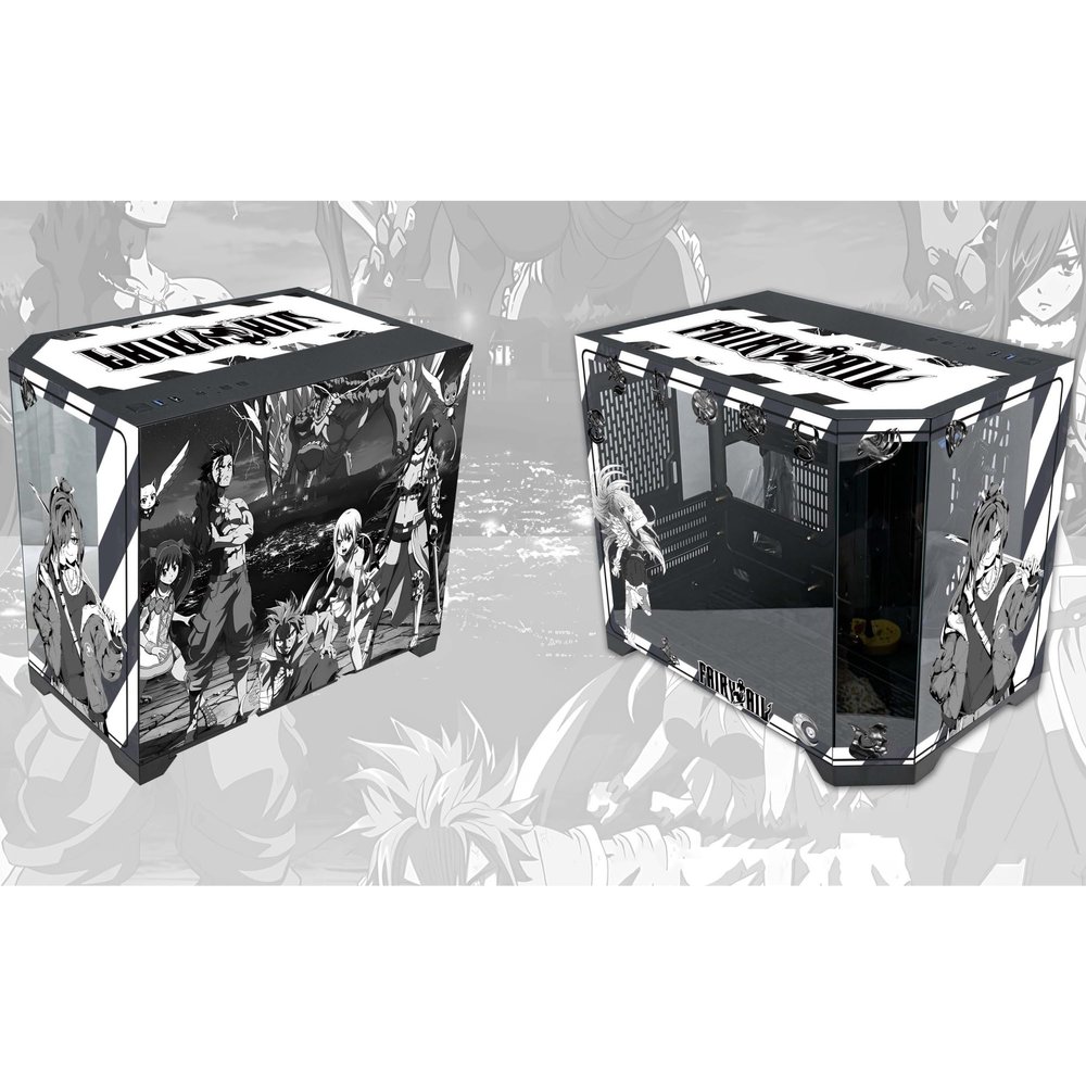 Computer Cases, Mid-Tower PC Gaming Case M-ATX/ITX - Front I/O USB 3.0 Port - 3 Sided Glass - 9 Fan Installation Position - Water Cooling Installation Ready