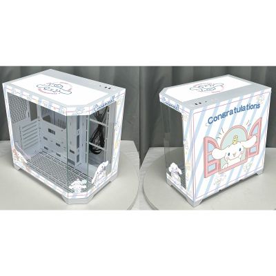 Computer Cases, Mid-Tower PC Gaming Case M-ATX/ITX - Front I/O USB 3.0 Port - 3 Sided Glass - 9 Fan Installation Position - Water Cooling Installation Ready