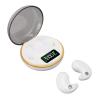 Wisoqu Earbuds, Light Weight Stereo Headphones with Charging Case, for Android iOS Devices, for Daily Entertainment, Work, Study, Sleep (White) view 3
