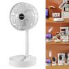 Bottone Folding Fan Desktop Retractable Handheld Fan Portable Desktop USB Rechargeable Student Dormitory Small Electric Fan view 2