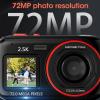 Asixxsix Digital Camera, 72MP 2.5K Dual Screen Vlogging Camera, 16X Digital Zoom Digital Camera, Autofocus Vlogging Camera, 750mAh Anti Shake Compact Camera for Teens Adult Beginner Kids view 4