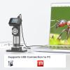 Handheld Digital Microscope, Portable Microscope for Kids Adults, 2 LCD Screen, 500X, 10MP 1080P, 8 Adjustable LED Lights, USB to PC view 3