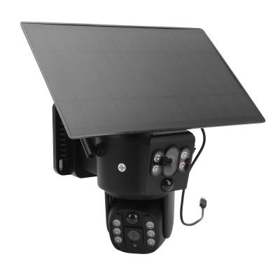 GOWENIC 8MP 4K Solar Security Camera with 2 Way Talk, Human Detection, Full Color Night, IP55 Weather Solar Outdoor Camera for Home Surveillance