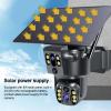 GOWENIC 8MP 4K Solar Security Camera with 2 Way Talk, Human Detection, Full Color Night, IP55 Weather Solar Outdoor Camera for Home Surveillance view 3