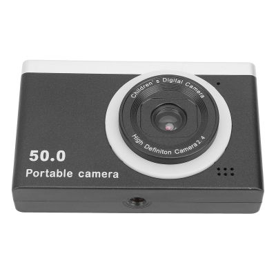 HD Digital Camera ABS 50MP 1080P 8X Zoom Portable Front Rear Dual Cameras with Filter Mirrorless Camera for Kids Photography (Black)