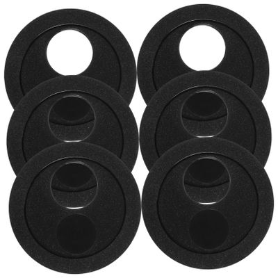 BEBEMOKO 6pcs Webcam Covers Ultra-Thin Privacy Camera Lens Protectors for Laptop and Phone Durable Material Stylish Round Design Easy Slide Mechanism Black