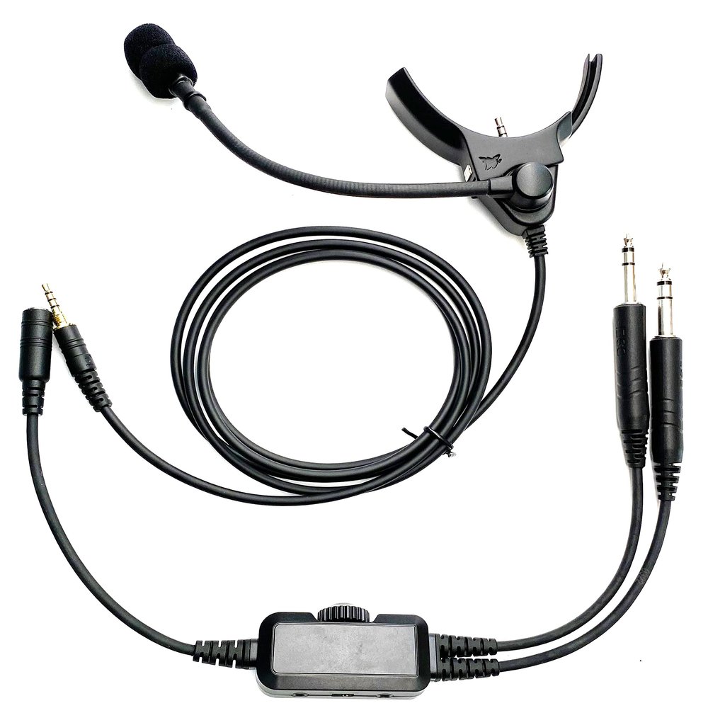 Crystal Mic Pro L with TSOd Intricon for WH-1000XM4 (Jet Edition with Dual Plugs)