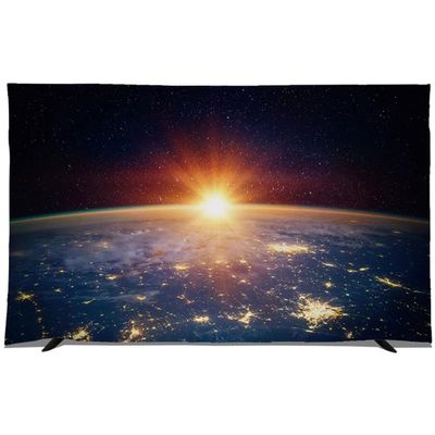 22-80 Inches TV Cover for LCD LED,Indoor Wall Mounted TV Dust Cover,Painting Printing Dust Proof TV Screen Protector Cover,TV Accessories(Size:45IN,Color:A)