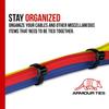 24-inch White Zip Ties Heavy Duty Natural Nylon Cable Ties, 120lb Tensile Strength, 100-Pack - Durable Wire Ties, Heavy Duty Tie Straps Indoor Cable Management Solution by ARMOUR TIES view 3