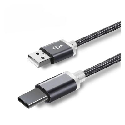 10mm Extra Long Connector Type C Cable Fit Compatible Blackv P10000 BV9600 BV9500 BV9000 BV7000 BV6800 Power 3s Cabel Cord(Grey Type C Cable)
