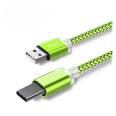 10mm Extra Long Connector Type C Cable Fit Compatible Blackv P10000 BV9600 BV9500 BV9000 BV7000 BV6800 Power 3s Cabel Cord(Green Type C Cable)