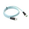 16.4ft M12 8 Pin Double Female Industrial Ethernet Cable, M12 8 Pin A Code Female to Female Connector Cable High Flex Cat6 Shielded Field Wireable Cable Assembly for Automation Application 5Meter view 3