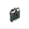 BMAOLLONGB for Pentax 17 Case, Handmade Genuine Real Leather Half Camera Case Bag Cover for Pentax 17 Film Camera With Hand Strap (Green) view 3