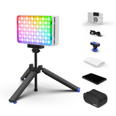 amaran Ace 25c Kit RGB Pocket LED Light,Boost Mode to 32W Mini On Camera Video Light,2300K~10000K Support Magnetic Attraction and App Control with Carrying Case,Mini Tripod,Grid (White)