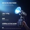 NEEWER MS60C RGBWW LED Video Light with 2.4G/APP Control and 47" Parabolic Softbox, 65W Metal Mini RGB COB Continuous Output Lighting Bowens Mount 2700K-6500K,8300lux/1m, CRI 97+/TLCI 98+,17 Effects + view 2