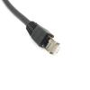 16.4ft M12 8 Pin X Code Male Right Angled to RJ45 Male High Flex Cat6 Ethernet Cable, RJ45 to M12 Industrial Connector Cable Shielded Field Wireable Cable Assembly for Automation Application 5Meter view 2
