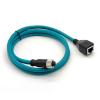 16.4ft M12 8 Pin X Code Female to RJ45 Female Industrial Ethernet Cable, M12 8 Pin to RJ45 High Flex Cat6 Connector Cable Shielded Field Wireable Cable Assembly for Automation Application 5Meter view 2