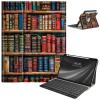 Keyboard Case for iPad 9th/8th/7th Generation, for iPad 10.2/iPad Pro 10.5"/iPad Air 3rd Gen Case with Keyboard and Pencil Holder, Rugged Rotate Stand Cover Case with Clear Back, Books view 1