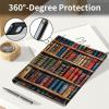 Keyboard Case for iPad 9th/8th/7th Generation, for iPad 10.2/iPad Pro 10.5"/iPad Air 3rd Gen Case with Keyboard and Pencil Holder, Rugged Rotate Stand Cover Case with Clear Back, Books view 4