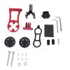Bikes Extension Bracket, Aluminum Alloy Cycling Extension Mount Holder Sturdy Bicycles Computer Mount Holder for Computer Amp and Sports Camera (Red) view 1