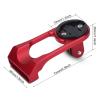 Bikes Extension Bracket, Aluminum Alloy Cycling Extension Mount Holder Sturdy Bicycles Computer Mount Holder for Computer Amp and Sports Camera (Red) view 2
