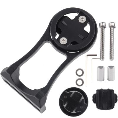 Bikes Extension Bracket, Aluminum Alloy Cycling Extension Mount Holder Sturdy Bicycles Computer Mount Holder for Computer Amp and Sports Camera (Black)