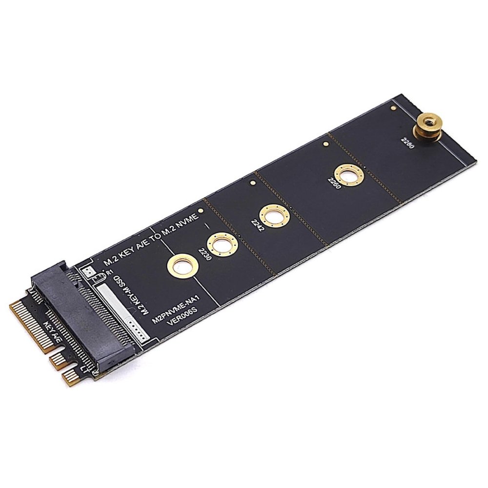 Wireless M.2 A/E Key Slot to M.2 M Key WiFi Bluetooth Adapter for NVMe PCI Express SSD Port 2280 M2 Key A E to NVME Adapter Card Accessory