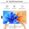 Neeni Play 32-Inch Smart Portable TV with 1080P Touchscreen, Rotatable Display, Rolling Stand, Built-in Battery, Android OS, Remote, External 4K Camera view 3
