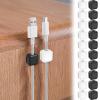 20Pcs Magnetic Desk Cable Organizer, Self Adhesive Cable Holder, Cable Clips, Charging Cable Storage Holder, Cable Management Cord Clips for Bedside Table Kitchen Appliance Office Table view 1