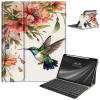 AIRWEE Keyboard Case for iPad Air 11 Inch (M2) 2024,for iPad Air 6/5/4(2024/2022/2020),for iPad Pro 11 4/3/2 Case with Keyboard and Pencil Holder,Clear Back Cover for iPad 10 Gen 2022,Hummingbirds view 1