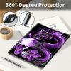 AIRWEE Keyboard Case for iPad Air 11 Inch (M2) 2024,for iPad Air 6/5/4(2024/2022/2020),for iPad Pro 11 4/3/2 Case with Keyboard and Pencil Holder,Clear Back Cover for iPad 10 Gen 2022,Dragon Skull view 4