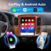 12.1 Inch Tesla Style CarPlay Android Car Stereo for Land Cruiser LC100 LX470 1999-2002 Auto Stereo Receiver Multimedia Player GPS Navigation Touch Screen Head Unit (Brown, 8-256GB) view 3