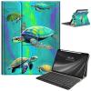AIRWEE Keyboard Case for iPad Air 11 Inch (M2) 2024,for iPad Air 6/5/4(2024/2022/2020),for iPad Pro 11 4/3/2 Case with Keyboard and Pencil Holder,Clear Back Cover for iPad 10 Gen 2022,Green Turtle view 1