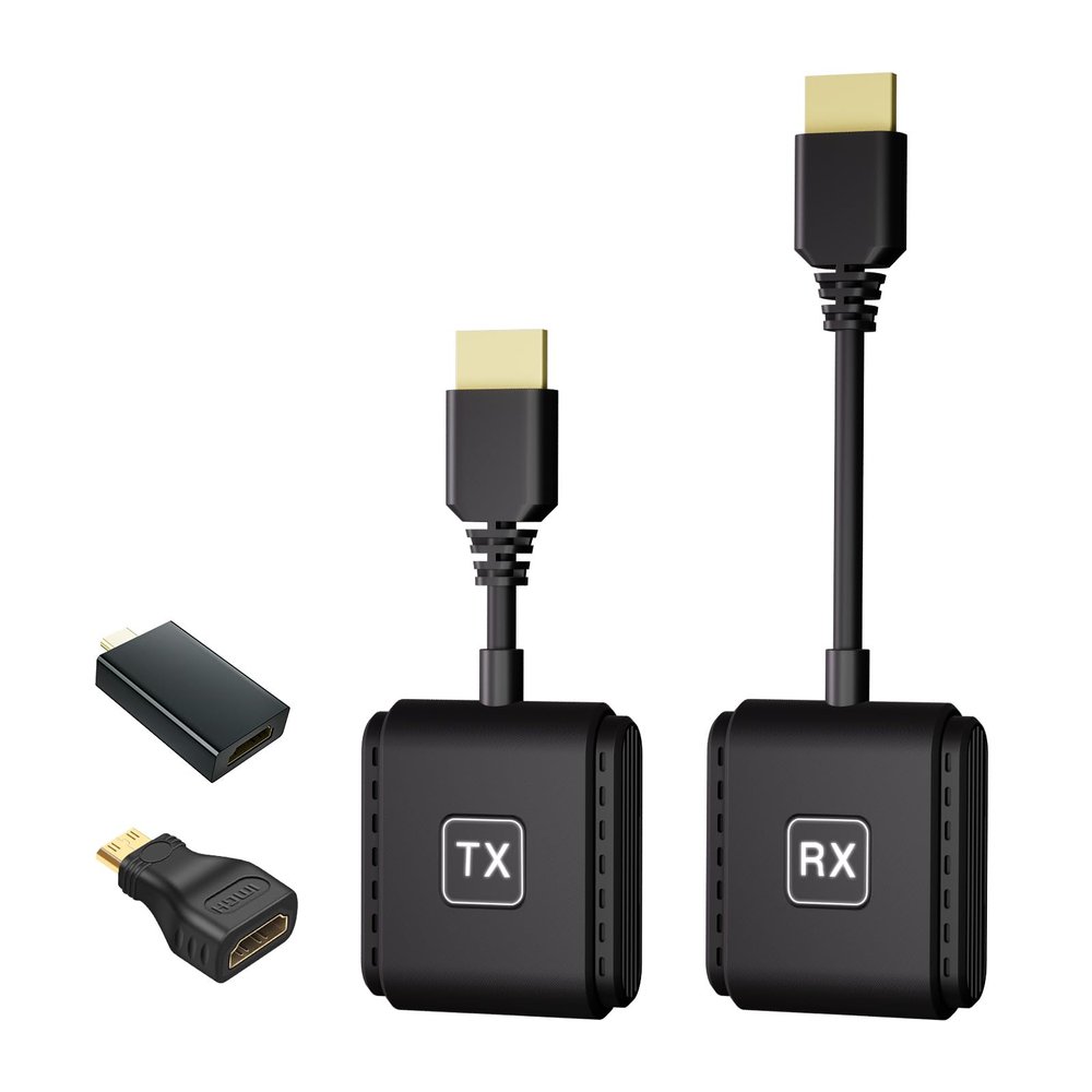 PeakDo Wireless HDMI Transmitter and Receiver,1080P@60Hz Output,Wireless HDMI Sender Extender 2.4G/5G with Surface Spraying,Streaming Video to TV,Monitor from Laptop,PC,160FT Range