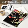 AIRWEE Keyboard Case for iPad Air 11 Inch (M2) 2024,for iPad Air 6/5/4(2024/2022/2020),for iPad Pro 11 4/3/2 Case with Keyboard and Pencil Holder,Clear Back Cover for iPad 10 Gen 2022,Bird Flower view 4