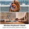 AIRWEE Keyboard Case for iPad Air 11 Inch (M2) 2024,for iPad Air 6/5/4(2024/2022/2020),for iPad Pro 11 4/3/2 Case with Keyboard and Pencil Holder,Clear Back Cover for iPad 10 Gen 2022,Olive Ball view 3