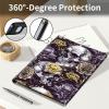 AIRWEE Keyboard Case for iPad Air 11 Inch (M2) 2024,for iPad Air 6/5/4(2024/2022/2020),for iPad Pro 11 4/3/2 Case with Keyboard and Pencil Holder,Clear Back Cover for iPad 10 Gen 2022,Skull Flower view 4