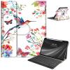 AIRWEE Keyboard Case for iPad Air 11 Inch (M2) 2024,for iPad Air 6/5/4(2024/2022/2020),for iPad Pro 11 4/3/2 Case with Keyboard and Pencil Holder,Clear Back Cover for iPad 10 Gen 2022,Bird Flowers view 1