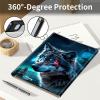 AIRWEE Keyboard Case for iPad Air 11 Inch (M2) 2024,for iPad Air 6/5/4(2024/2022/2020),for iPad Pro 11 4/3/2 Case with Keyboard and Pencil Holder,Clear Back Cover for iPad 10 Gen 2022,Angry Blue Wolf view 4