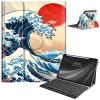 AIRWEE Keyboard Case for iPad Air 11 Inch (M2) 2024,for iPad Air 6/5/4(2024/2022/2020),for iPad Pro 11 4/3/2 Case with Keyboard and Pencil Holder,Clear Back Cover for iPad 10 Gen 2022,Sea of Japan view 1