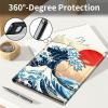 AIRWEE Keyboard Case for iPad Air 11 Inch (M2) 2024,for iPad Air 6/5/4(2024/2022/2020),for iPad Pro 11 4/3/2 Case with Keyboard and Pencil Holder,Clear Back Cover for iPad 10 Gen 2022,Sea of Japan view 4